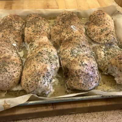 Roasted chicken breast.