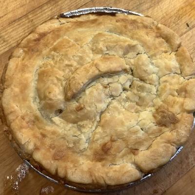 Our Franks and Beans pot pie.